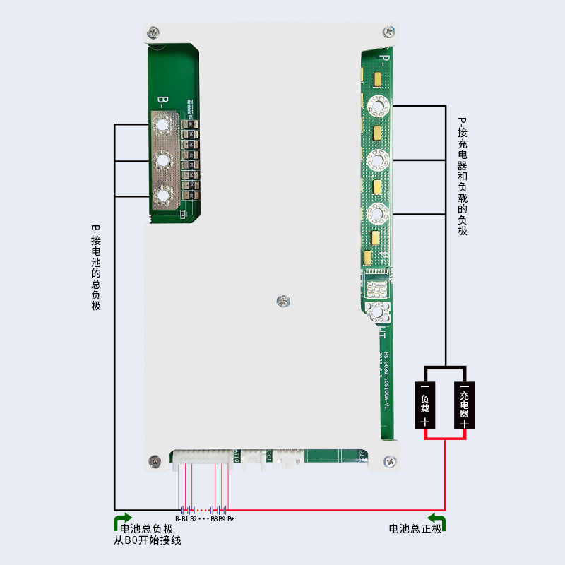 HS-C039 7-10串100A房車啟動保護板(圖2) HS-C039 7-10串100A房車啟動保護板(圖2)